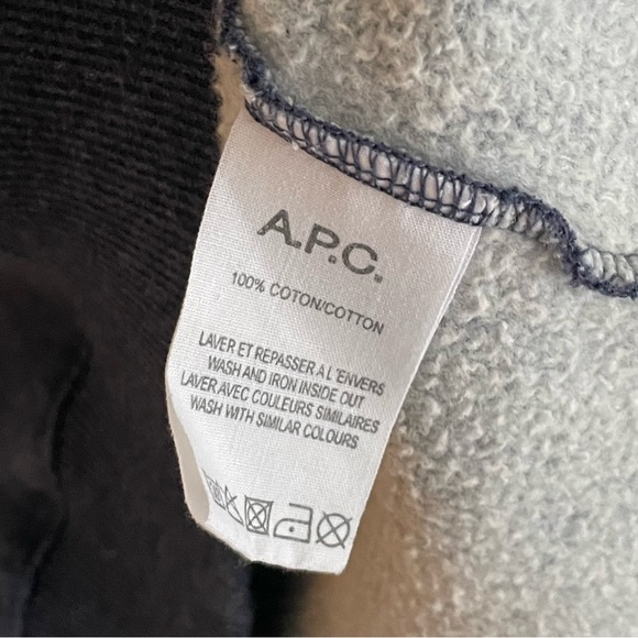 A.P.C. Blue Press Start Sweatshirt - Picture 5 of 5